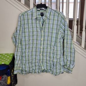 Gap Mens Stripped Long Sleeve Shirt 👕